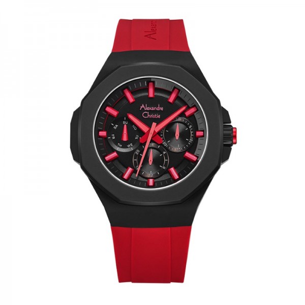 Alexandre Christie AC 6590 Black Red BFRIPBARE